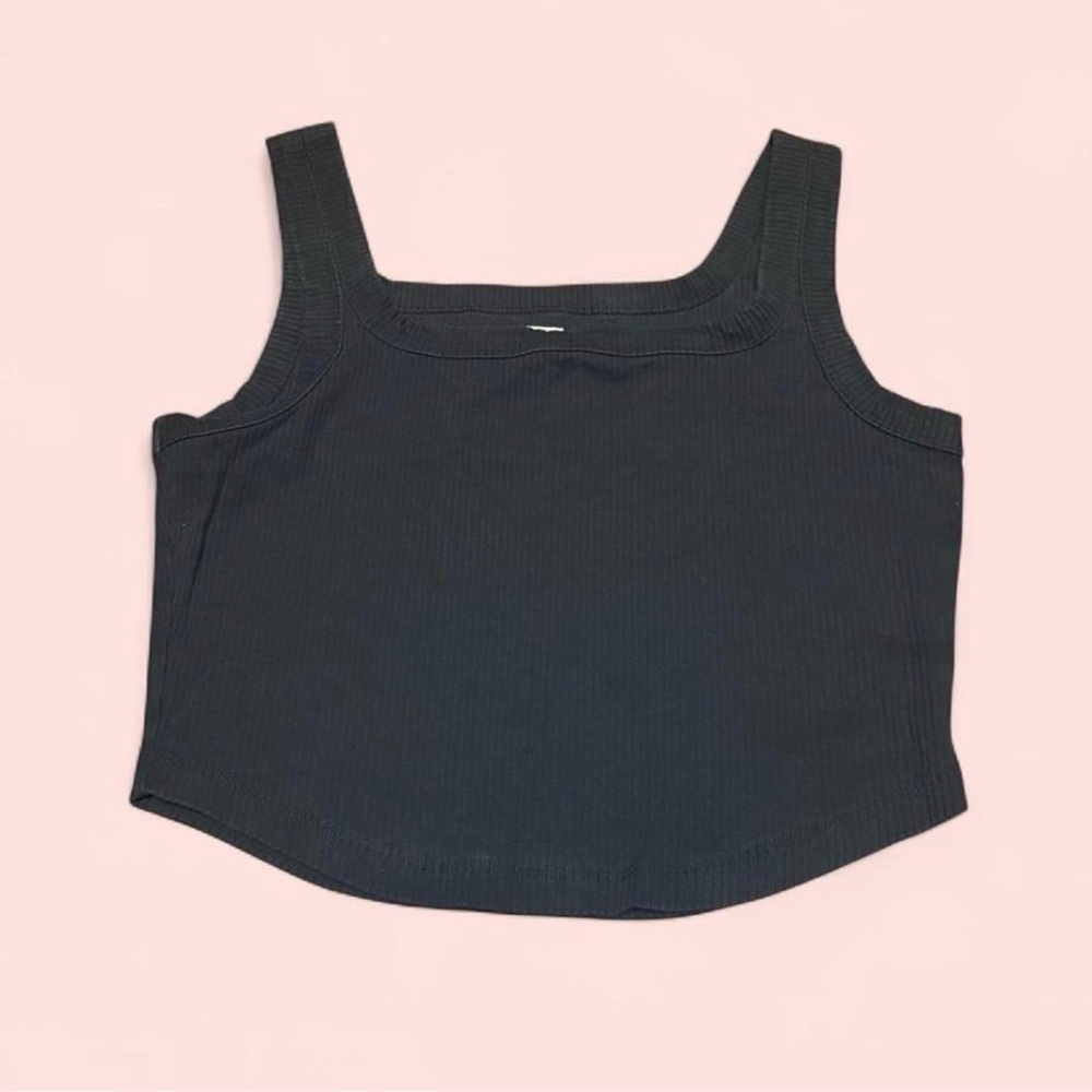 Madewell Black Ribbed Tank Top